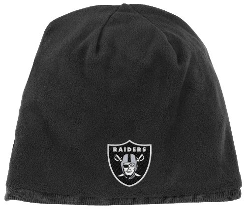 NFL Men's End Zone Reversible Knit Hat - KD90Z (Oakland Raiders, One Size Fits All)