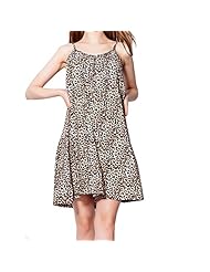 Sexy Summer Sleeveless Cotton Leopard Print  Dress