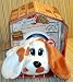 Pound Puppies Puppy Dog Plush Stuffed Animal - White and Tan with Long Ears