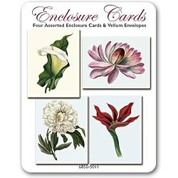 Assorted Botanicals - Set of Four Gift Cards and Vellum Envelopes