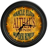 Althaus 's Tonic Wonder Remedy Black Cascading Pub Style Wall Clock