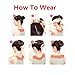 SARLA Hair Bun Extension Beach Blonde Synthetic Fake Ballet Buns Hair Piece for Women Girls Lady Updo Donut Chignon
