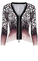 Modern Animal Print Knit Cardigan