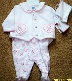 Little Me Be Mine Sleeper with Jacket - 3 Mo