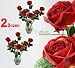 24 Pieces 26" Open Rose Artificial Silk Flower Sprays