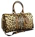 Dolce & Gabbana Leopard Canvas Brown Leather Large Duffel BB2207-A9070-8B945