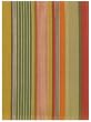 Durable Flat Weave 100% Cotton Colorful Orange and Red Striped Dishtowel 18" X 28" Set / 6