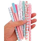 Rbenxia Gel Ink Roller Ball Pens Plastic Cartoon Pin Type Office Students Pen Pack of 10pcs