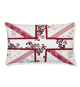 Pink Embroidered Union Jack Cushion by Marks and Spencer