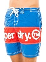 Superdry Short de Baño (Azul)