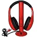 AGPtek Red Color Wireless FM Stereo RS 864 863.5 864.5MHz Analog RF cordless Stereo Headphones For TV VCD CD PC MP3 MP4 DVD IPod w/Transmitter image 4