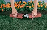 Lets Edge It RG820S 20-Foot Decorative Plastic Brick Edging with 4 Built-In Solar Lights, Terra Cotta