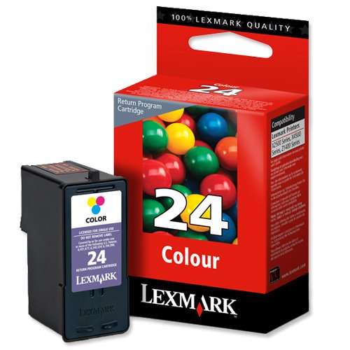 Lexmark No. 24 Inkjet Cartridge Return Program Page Life 185pp Colour Ref 18C1524E