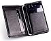 Navor Folio Wallet Case in Premium Genuine Soft Sheep Leather Black for iPhone 4 4S 3GS, iPod Touch, Blackberry Bold etc - Keep Bank Card, Driving License & Money Bills - Complete Protection
