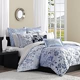 Madison Park Garland 7pcs Duvet Set - Blue - Full/Queen