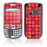 Dots Red Design Protective Skin Decal Sticker for Palm Treo 750/ 755 Cell Phone (Front piece only)