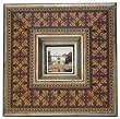 Disctinct Antique Style Wooden Fleur De Lis Photo / Picture Frame 3"x3"