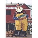10 Fabriche Crab Picker Santa Nautical Novelty Christmas Figure