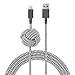 Native Union Night Cable - 10ft Ultra-Strong Reinforced [Apple MFi Certified] Lightning to USB Charging Cable with Weighted Knot for iPhone/iPad (Zebra)