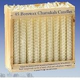 Chanukah Candles - Honeycomb Beeswax, Natural Color