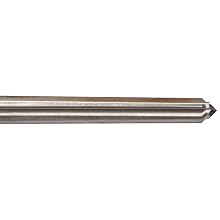Alvord Polk 155-S-04 High-Speed Steel Taper Pin Reamer Set, Straight Flute, Uncoated Finish, 7-Piece, 7/0 - #0 Taper Pin Sizes in Wood Case