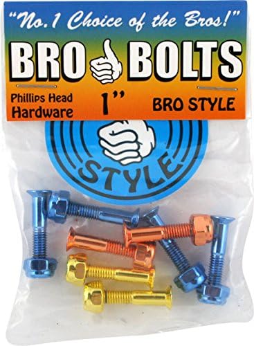 Bro Style 1" Colored Blue/Orange/Yellow Phillips Hardware