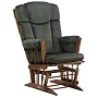 Dutailier Ultramotion Traditional Glider - Evergreen Striped Velvet
