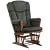 Dutailier Ultramotion Traditional Glider - Evergreen Striped Velvet