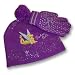 Disney Fairies Girl's Purple Knit Hat and Gloves Set (4-18)