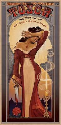 "Tosca" 6x12 Giclee Framed