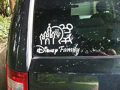 Disney family #2 car decal sticker white 6"