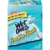 Wet Ones Fresh 'n Flush, Personal Hygiene Wipes 24 ea