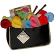 Large Knitting Tote. Great for knitters, quilters, cross stitchers, weavers and other needle handcrafts. STAYS OPEN LIKE A BASKET! Many other uses too!