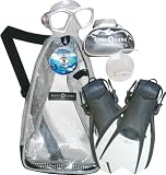 Aqua Lung Sport Nautilus Travel Mask Fin Snorkel Set, (FREE SHIPPING)