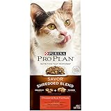 Purina Pro Plan Dry Cat Food, Savor, Shredded Blend Adult Chicken & Rice Formula, 6-Pound Bag, Pack of 1