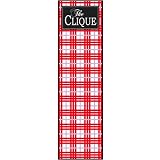 Clique Red Plaid Bookmark