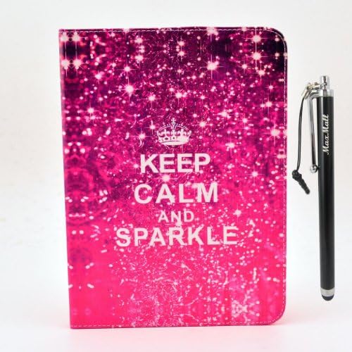 Galaxy Tab 3 Case,Tab 3 10.1 Case,MaxMall Retro Keep Calm and Sparkle PU Leather Stand Case Cover for Samsung Galaxy Tab3 10.1" Tablet P5200 P5210 SM-T311 SM-T315