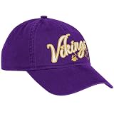 NFL Women's Fan Gear Team Color Slouch Adjustable Hat - EQ58W (Minnesota Vikings, One Size Fits All)