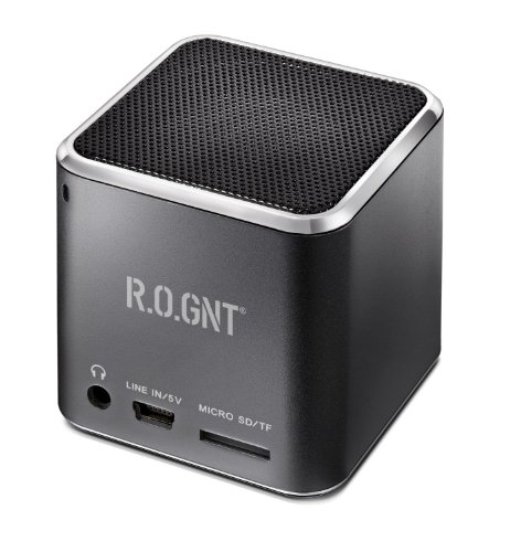 R.O.GNT 0603-56 ,Enceinte , FM-Radio, slot carte Micro SD, Cable USB, puissance 3 Watt) pour Smartphone, Ordinateur portable,Ipod, Iphone, tablette .