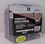#8 x 3" Gray PHILLIPS II COMPOSITE WOOD SCREWS 5-Pounds