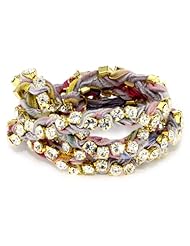 Ettika "Vintage Ribbon" Rhinestone Wrap Tennis Bracelet