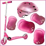 Razor Sweet Pea Cruiser Scooter With Sweet Pea Pad Set And Youth Helmet (Fits Ages 8-14) Bundle