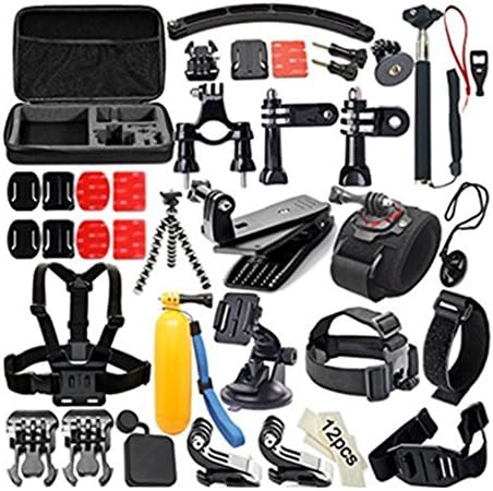 FANGDA Basic 50-in-1 Accessories Combo Bundle Kits for Riorand/DBPOWER/Lightdow/GeekPro/ ASX ActionPro Waterproof Action Sports Outdoor Camera