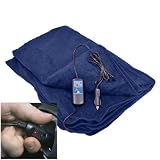 Large 12-Volt Heated Cotton Electric Blanket by RoadPro