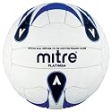Mitre Platinum Soccerball, Official Size 5 (White/Blue)