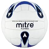 Mitre Platinum Soccerball, Official Size 5 (White, Blue, and Black)