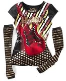 Hannah Montana Girls Tunic Tee With Armwarmers