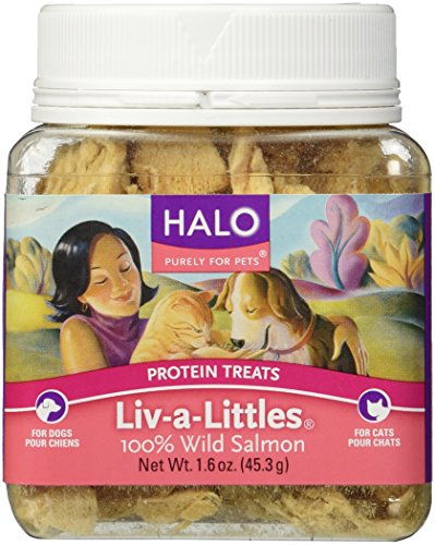 Halo Purely For Pets Liv-a-Littles Protein Treats 100% Wild Salmon -- 1.6 oz