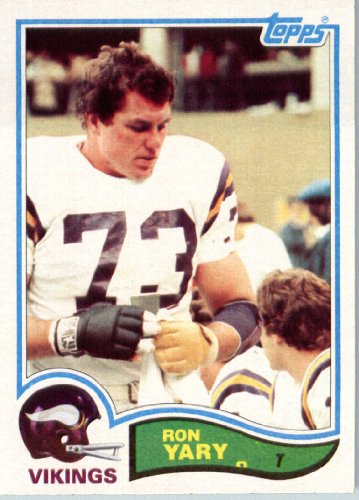 1982 Topps # 402 Ron Yary Minnesota Vikings Football Card - In Protective Screwdown Display Case!