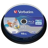 verbatim,25gb,bd,r,single,layer,2x,printable,surface